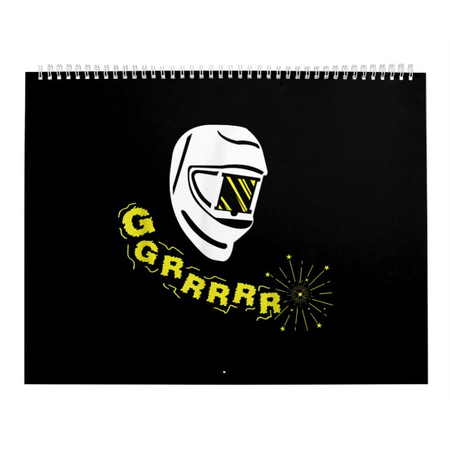 Cute Welder At Work | Best GIft For Welder Calendar (Cover)