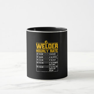 Cute Welder Funny Hourly Rate | Gift For Welder Mug