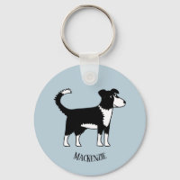 Cute Welsh Border Collie Sheepdog Custom Name