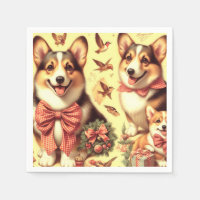 Cute Welsh Corgi Cardigan Illustration