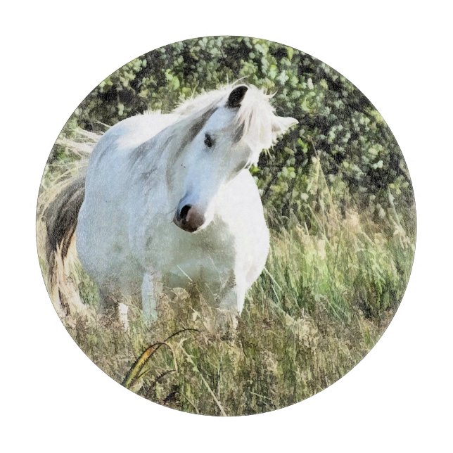 CUTE WELSH MOUNTAIN PONY CUTTING BOARD (Front)