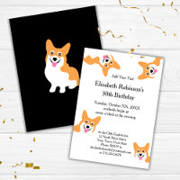 Cute Welsh Pembroke Corgi Puppy Birthday
