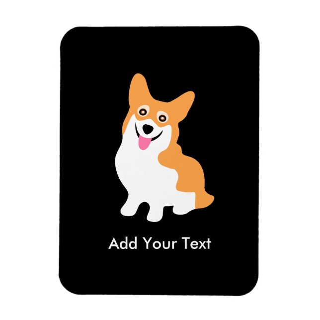 Cute Welsh Pembroke Corgi Puppy Magnet (Vertical)