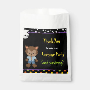 Cute Werewolf Boy Halloween Costume Party Favour Bags
