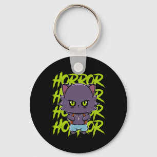 Cute Werewolf Wolf And Anime Horror Lycanthrop For Key Ring