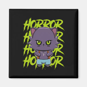 Cute Werewolf Wolf And Anime Horror Lycanthrop For Magnet