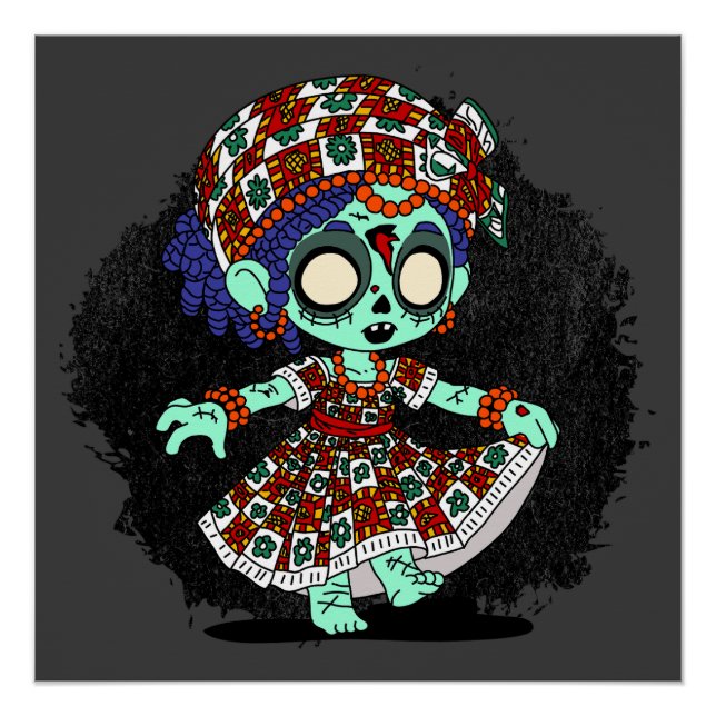 Cute West African Zombie Poster (Front)