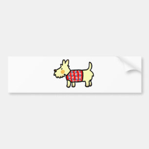 cute west highland terrier puppy bumper sticker