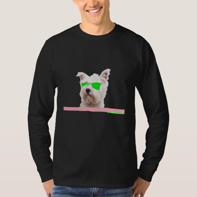 Cute west highland white terrier dog T-Shirt (Front)