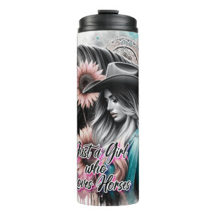 Cute Western Cowgirl Thermal Tumbler