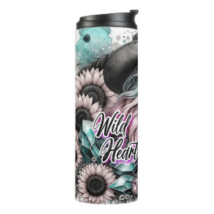 Cute Western Cowgirl Thermal Tumbler