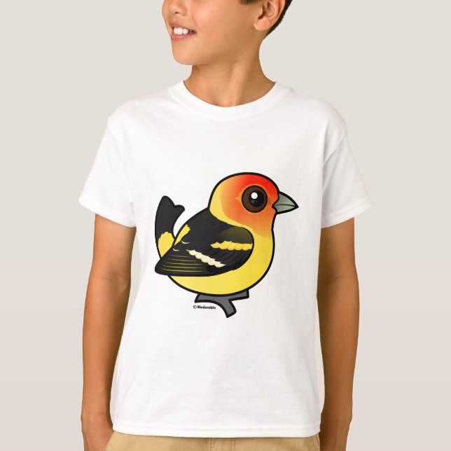 Cute Western Tanager T-Shirt (Front)