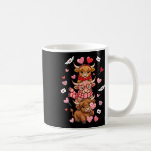 Cute Western Valentine Cows With Hearts Coffee Mug