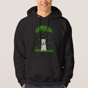 Cute Westie Dog Irish Green Shamrock C St Patrick Hoodie