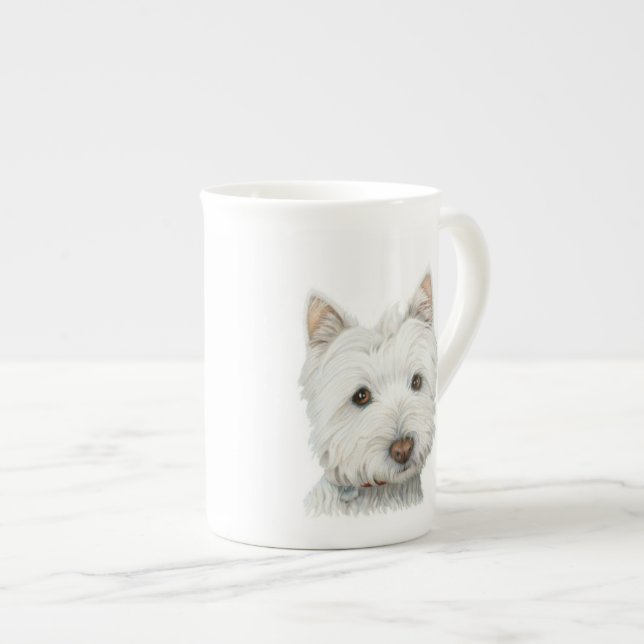 Cute Westie Dog Mug (Front Right)