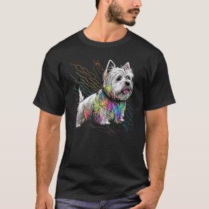 Cute Westie Dog on West Highland White Terrier 1 T-Shirt