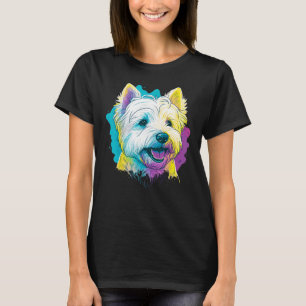 Cute Westie Dog on West Highland White Terrier Lov T-Shirt