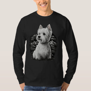 Cute Westie Dog on West Highland White Terrier Lov T-Shirt