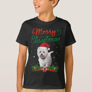 Cute WESTIE Faces Ugly Sweater Dog Santa Costume X