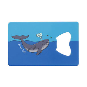 Cute whale and calf whimsical cartoon