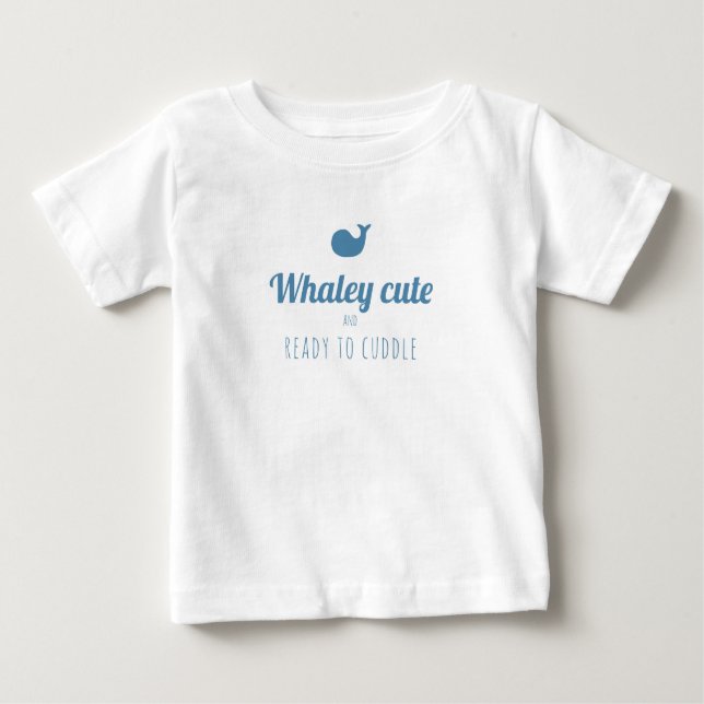 Cute Whale Baby T-Shirt (Front)