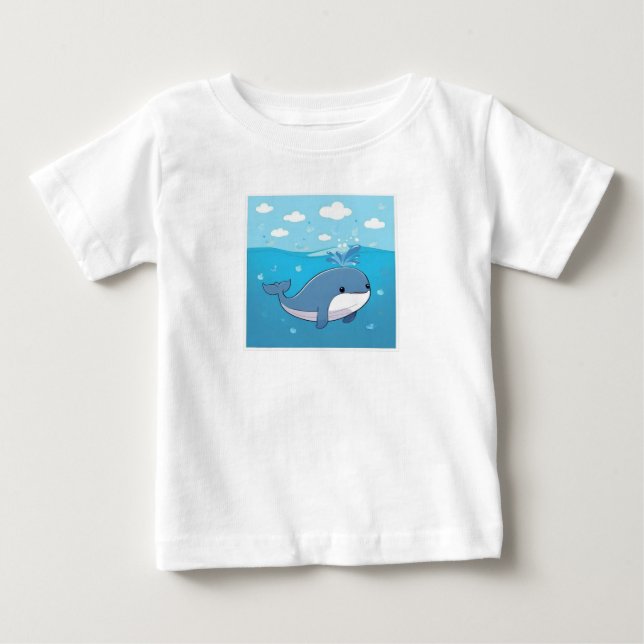 Cute Whale! Baby T-Shirt (Front)