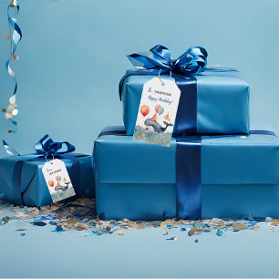 Cute Whale Boys Birthday  Gift Tags