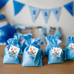 Cute Whale Boys Birthday Thank You Favour Tags