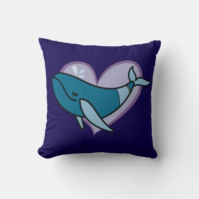 Cute Whale Cushion (Front)
