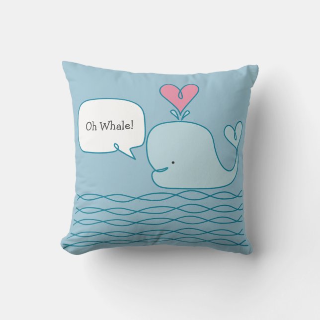 Cute Whale Cushion (Front)