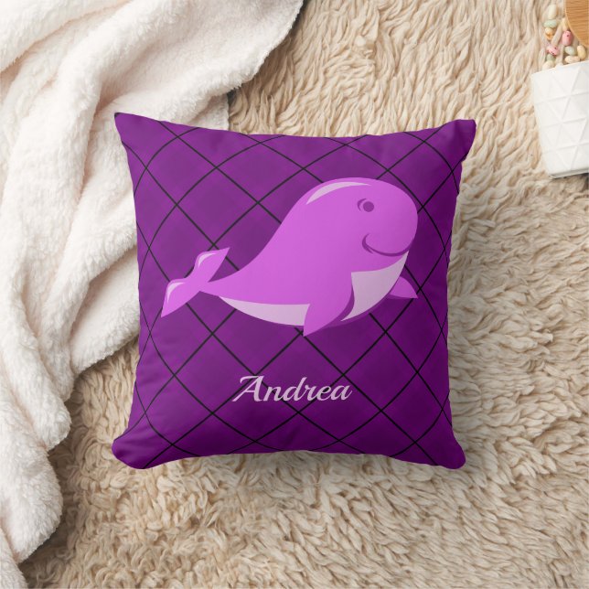 Cute Whale Design Cushion (Blanket)