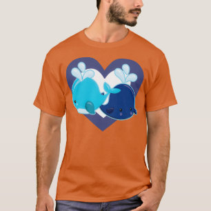 Cute Whale Heart for Whale Lovers T-Shirt