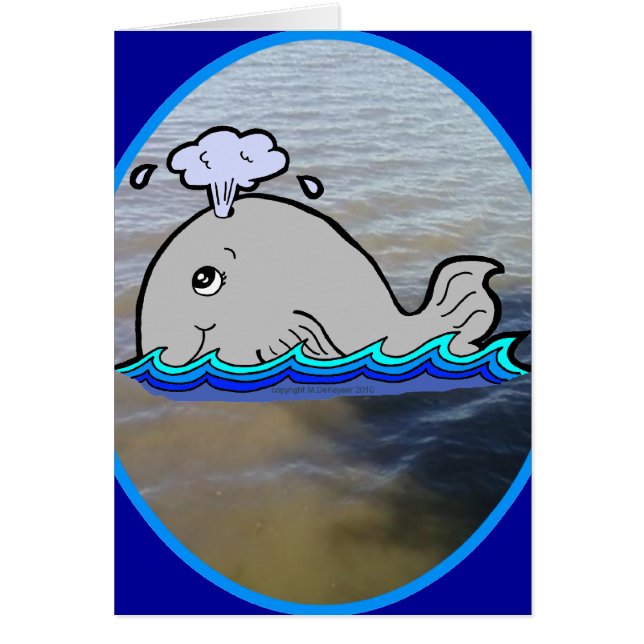 Cute Whale in the Water (Front)