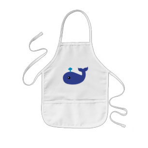 Cute Whale Kids Apron