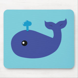 Cute Whale Mouse Pad