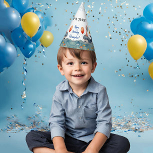 Cute Whale of a Time Boys Birthday Party Hat