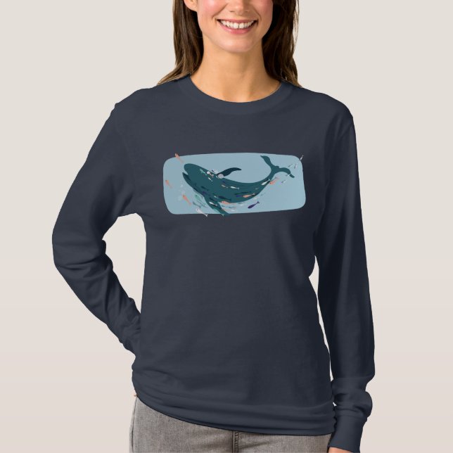 Cute Whale T-Shirt (Front)