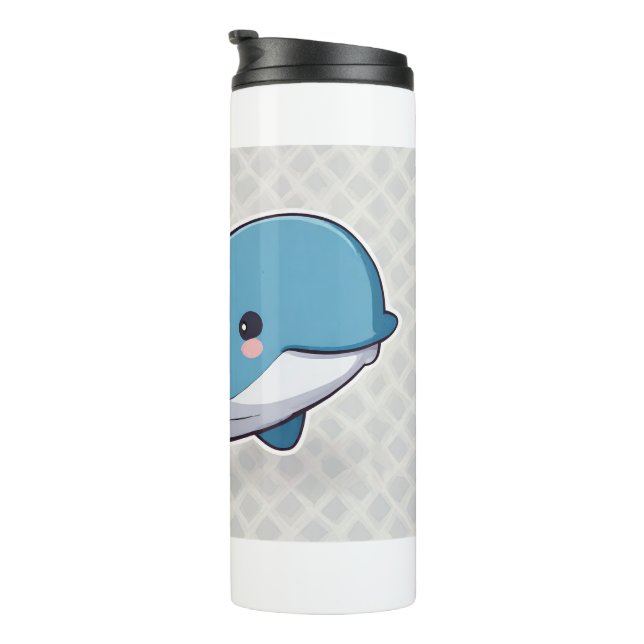 Cute Whale Thermal Tumbler (Rotated Right)