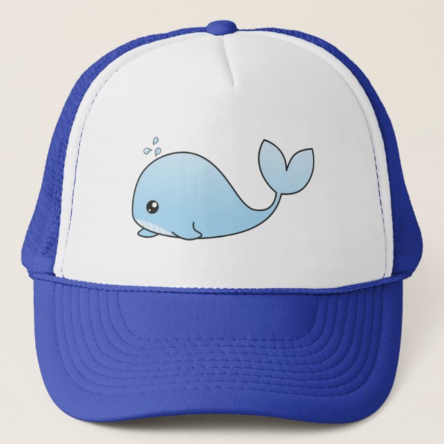 CUTE WHALE TRUCKER HAT (Front)