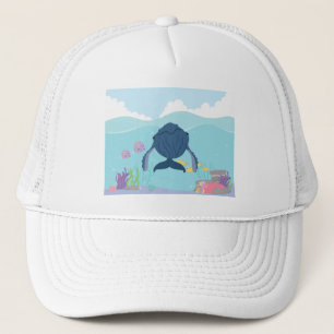 Cute Whale Trucker Hat