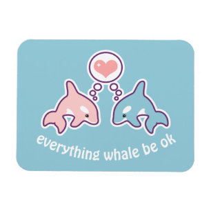 Cute Whales Magnet