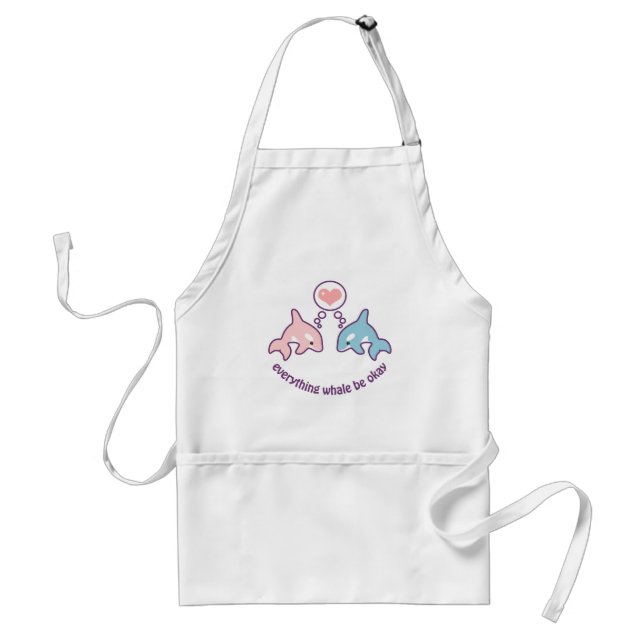 Cute Whales Standard Apron (Front)