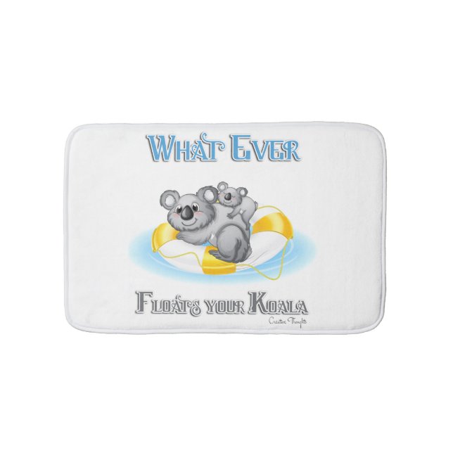 CUTE Whatever Floats your Koala Bath Mat (Front)