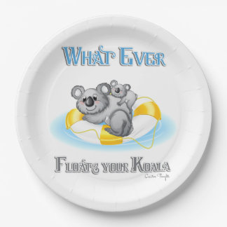 CUTE Whatever Floats your Koala Paper Plate