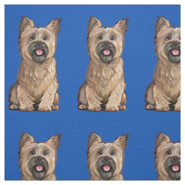 Cute Wheaten Cairn Terrier Fabric (Swatch)