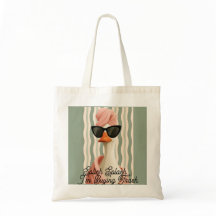 Cute Whimsical Bath Duck Aesthetic Canvas Tote Bag