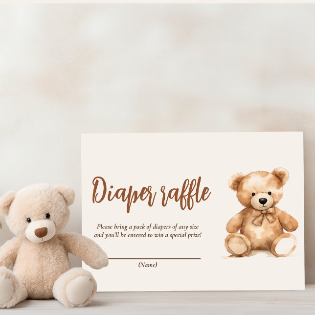 Cute Whimsical Bear  Enclosure Card (Creator Uploaded)