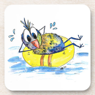 Cute Whimsical Bird on Float Coaster