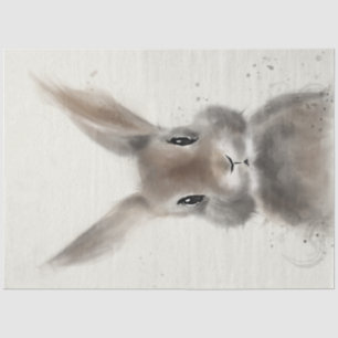 Cute Whimsical Bunny Decoupage Tissue Paper