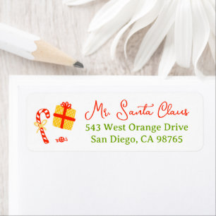 Cute Whimsical Christmas CUSTOM Return Address
